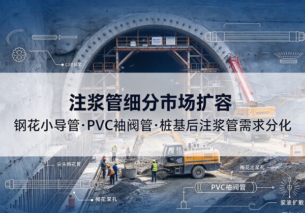 广平注浆管细分市场扩容，隧道钢花小导管、PVC 袖阀管、桩基后注浆管需求分化